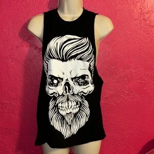The Drive Clothing ripped back Brutal Beard tank top.  Unisex sizing.